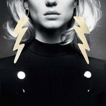 Load image into Gallery viewer, Sterling Silver Lightning Earrings