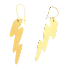 Load image into Gallery viewer, 14k Gold Fill Mini Lightning Earrings