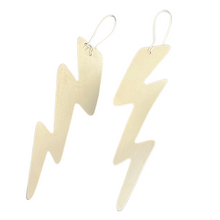 Load image into Gallery viewer, Sterling Silver Lightning Earrings