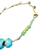 Load image into Gallery viewer, Affinity Chain Necklace: vintage ceramic beads
