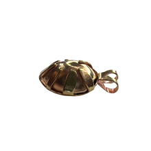 Load image into Gallery viewer, Seed Pendant: Bronze Rattle Charm with Pyrite Beads [0021]
