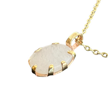 Load image into Gallery viewer, Seed Pendant: Milky Quartz and Bronze Setting [0002]
