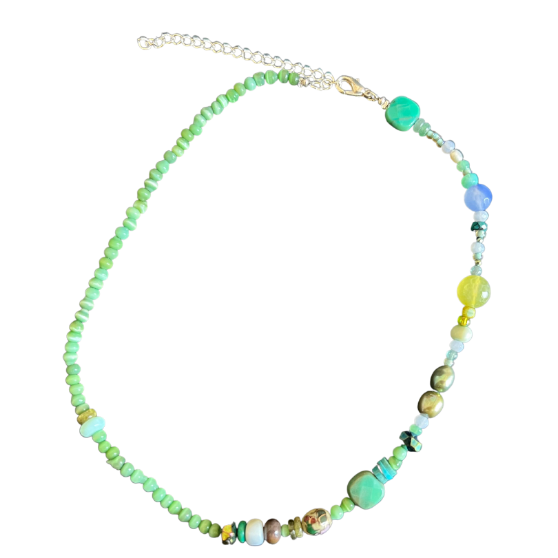 Green Beaded Necklace