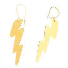 Load image into Gallery viewer, 14k Gold Fill Mini Lightning Earrings
