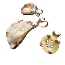 Load image into Gallery viewer, Seeds of Romance Collection: Shell, Button, Keshi Pearl [Set of 3]
