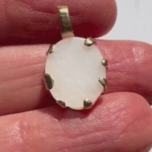 Load and play video in Gallery viewer, Seed Pendant: Milky Quartz and Bronze Setting [0002]
