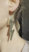 Load and play video in Gallery viewer, 14k Gold Fill Lightning Earrings
